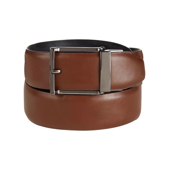 REACTION KENNETH COLE Mens Brown Comfort Stretch polyurethane Casual Belt M - Picture 1 of 1